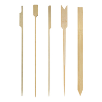 Bâtons de barbecue jetables 3mm,4mmm, 5mm Bâtons de brochette de barbecue en bambou naturel