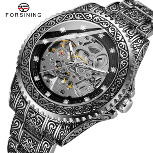 Nouvelle <span class=keywords><strong>montre</strong></span> mécanique squelette automatique Forsining au design populaire - Product Image 3