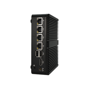 Mini <span class=keywords><strong>PC</strong></span> N100 con Porte RS232 RS485 Com, 4 Porte Ethernet 2.5G, 6 Porte USB, Computer Industriale Compatto Senza Ventola - Product Image 5