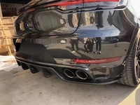 Diffuseur de pare-chocs arrière en fibre de carbone pour Porsche Macan 95B 2014-2021 Diffuseur arrière en carbone pièces de carrosserie kit carrosserie