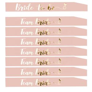 Da sposa Doccia Da Sposa Del Partito di Gallina Addio Al Nubilato Squadra Sposa Sash <span class=keywords><strong>Bride</strong></span> <span class=keywords><strong>to</strong></span> Be Sash - Product Image 1