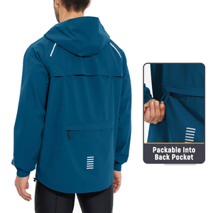 CONMR <strong>Men's</strong> Packable <strong>Waterproof</strong> <strong>Jacket</strong> Reflective Lightweight Rain <strong>Jacket</strong> <strong>for</strong> Running <strong>Cycling</strong> Golf &amp; Hiking Casual Winter Gear - Product Image 2