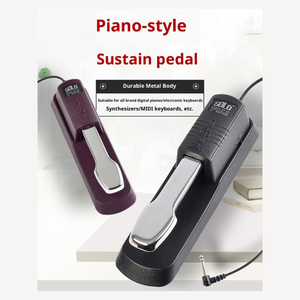 Pédale de sustain pour <span class=keywords><strong>piano</strong></span> <span class=keywords><strong>SOLO</strong></span> Collection en alliage d'acier ABS pour clavier et utilisation sur scène - Product Image 2
