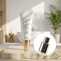 Tubes cosmétiques de luxe Yuxinmei D19-D25 pour crème contour des yeux, emballage aluminium/plastique, avec pompe applicatrice, 15ml-50ml, gamme complète