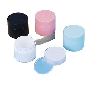 Empty Round Custom 100ml 120ml Matte Lip Balm Body Cream Scrub Black PP <b>Plastic</b> Cosmetic <b>Jar</b> With Lid - Product Image 3