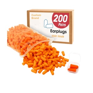 Tapones para los <span class=keywords><strong>O</strong></span>ídos de Espuma de Poliuretano, Insonorizantes, para Dormir, Cancelación de Ruido 38dB, Certificación CE - Product Image 1