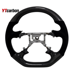 <span class=keywords><strong>พวงมาลัย</strong></span>คาร์บอนไฟเบอร์แท้ YTcarbon สำหรับ Carlton Omega อะไหล่ตกแต่งภายในรถยนต์ สไตล์รถแข่ง แบบกำหนดเอง - Product Image 1