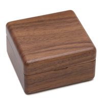 Caja de música con logotipo de texto y patrón de grabado de madera láser personalizable al por mayor