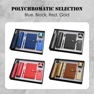 Custom Logo Promotional Corporate Men Business Notebook Gift Set Box Luxury 500ml Gift Box Set Portable Business Cup Gift Set