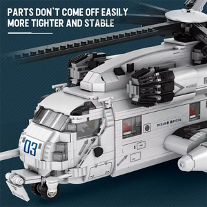 Modelo de Helicóptero de Transporte Militar MOC Reobrix 33037 CH-53, 2192 Piezas, Bloques de Construcción, Rompecabezas de Ladrillos, Juguetes para Niños, Regalo para Niños - Product Image 5