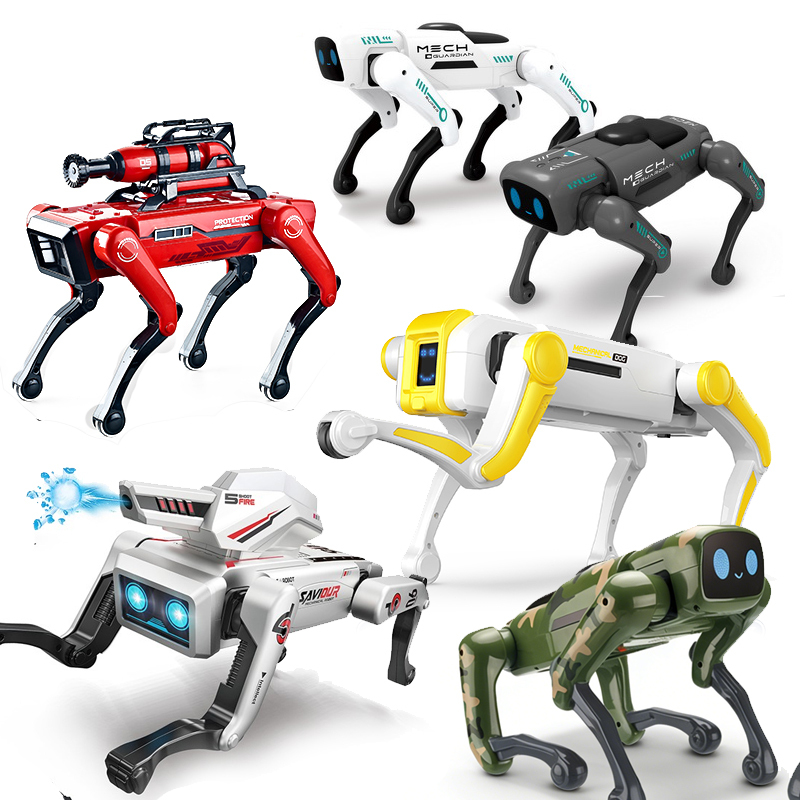 Chien Robot Télécommandé Programmable Bleu en Plastique Abs 8,5 Pouces Dansant Chantant Jouet Intelligent avec Lumières Led Interaction Tactile pour Enfants de 3+ Ans Animal Électronique Bleu