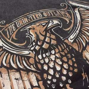 Camiseta de manga corta WESTCOAST con estampado de águila, estilo moderno, informal, holgada, lavable y desgastada, para hombre y mujer, para verano - Product Image 4