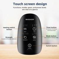 Haute qualité Portable 3 niveaux compresse chaude poignet appareil de Massage des mains acupression Airbag doigt masseur Machine pour un usage domestique