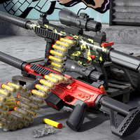 Pistolets électriques M416 à double mode pour jeu de tir en plein air Pistolet à balles en EVA souple Pistolet rechargeable Jouets pour enfants et adultes