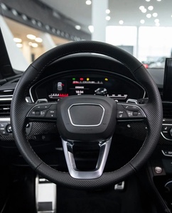 Volante de Fibra de Carbono y Gamuza de Alta Calidad, Apto para Modificación de Volante de <span class=keywords><strong>Audi</strong></span> <span class=keywords><strong>A1</strong></span> A3 A4 A5 A6 A7 Q1 Q3 Q5 Q6 Q7 - Product Image 3