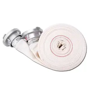 Layflat Single Jacket 1.5 Inch Canvas 17bar Listed Fire Fighting Epdm Water Hose For Fire Control