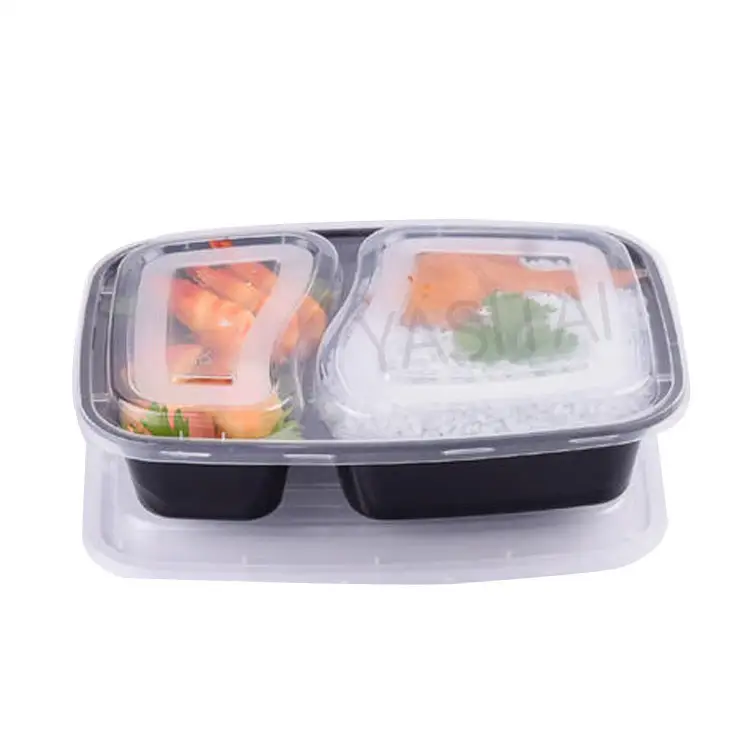 Tùy Chỉnh Mới Takeaway Mỹ Hộp Thực Phẩm Dùng Một Lần Hộp Ăn Trưa Nhựa