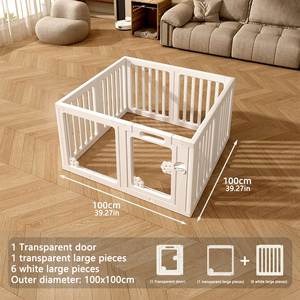 Recinto per Cani in Plastica Ecologica Personalizzato, Facile Montaggio con Bottoni, Pieghevole, per Cuccioli e Animali Domestici di Piccola/Media Taglia - Product Image 5