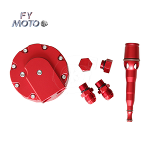 Tutup Filter pendingin oli billet CNC tutup AN10 fitting & 2 port Sensor untuk BMW M52 M54 M56 E46 E39 E60 E61 X3 X5 Z3 Z4 - Product Image 3