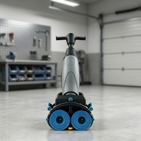 Nettoyeur de sols électrique portable à double tête, alimenté par batterie, nouveau modèle commercial autoporté avec brosse latérale pour le nettoyage des sols