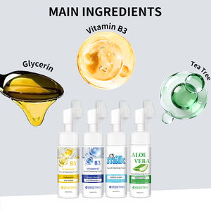 Nettoyant Visage Moussant à la Vitamine C Marque Blanche avec Brosse de Massage des Pores, Nettoyant Visage aux Acides Aminés, Nettoyant Facial Moussant à l'Aloe Vera - Product Image 3