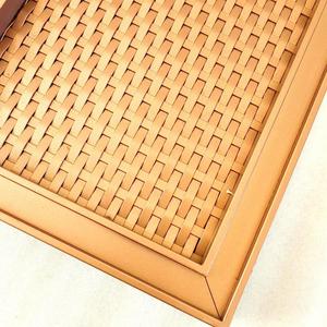 Panneau en treillis métallique décoratif en acier inoxydable à motif personnalisé, résistant à la rouille, maille tissée architecturale pour mur intérieur de luxe - Product Image 5