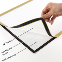 Cadre photo magnétique pour peinture au diamant A3/A4 PVC auto-adhésif givré pour peinture, certificat, papier, affichage de fichiers