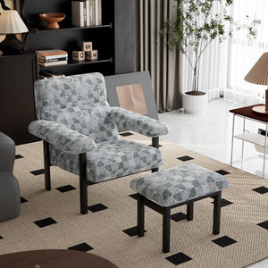 Nordique De Luxe Moderne En Métal Fauteuil Canapé Côté Loisirs Salon Chambre Paresseux Simple Velours Salon Accent Conception Confortable - Product Image 2