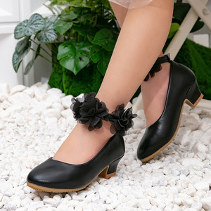 <span class=keywords><strong>Scarpe</strong></span> da principessa bianche con fiori per <span class=keywords><strong>bambina</strong></span>, con chiusura a strappo, per feste, compleanni e spettacoli, anche in taglie grandi. - Product Image 4