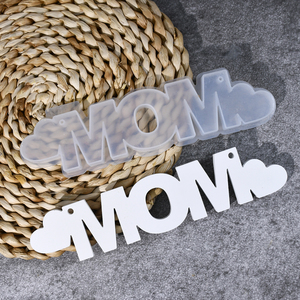 LEQU Happy And Fun Mother's Day MOM Wall Door Sign Silicone <b>Mold</b> 3 Designs Reusable Hanging Decor Resin <b>Mold</b> for Home Gifts - Product Image 5