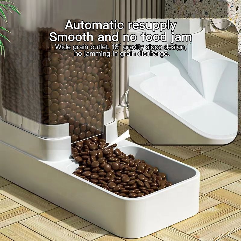 Product Details: Jinshway Pets JSP-WD003 2-in-1 Gravity Pet Food and Water Dispenser