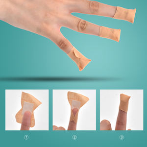 Esnek kumaş steril <span class=keywords><strong>Knuckle</strong></span> parmak yapışkan bandajlar şerit lateks içermeyen ilk yardım parmak ucu alçı ilk yardım bandı - Product Image 2
