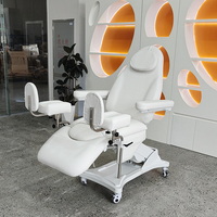 Sillón Ginecológico Eléctrico Moderno Blanco con 3 Motores para Salón de Belleza, Clínica, Hospital, Cama Estética