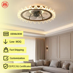 Ventilador de Techo Moderno de 5 Aspas, Silencioso (Bajo Ruido <30dB), Metálico, con Luz LED, Motor de CC, 3 Temperaturas de Color (3000K-6500K), Control Remoto y por Aplicación - Product Image 1