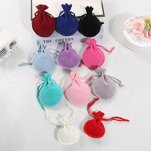 ถุงกำมะหยี่แบบแห้ง ขนาด 7x9 ซม. ปิดด้วยเชือกผูก สำหรับใส่เครื่องประดับ - Product Image 3