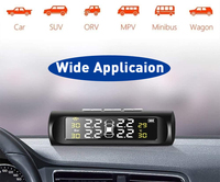 Système de surveillance de la pression des pneus sans fil solaire pour camping-car, kit de capteurs TPMS avec 4 capteurs de pression des pneus et écran LCD