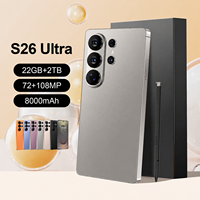 Teléfono Móvil S 26 Ultra de Alta Calidad, 22GB+2TB, 5G, Doble SIM, Pantalla de 7.3 Pulgadas, 8000mAh, Desbloqueado, Deca Core, 108MP, Doble SIM, Android 16 Global