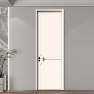 Portes intérieures modernes en bois contreplaqué solide sans peinture coupe-vent et résistant à l'usure la surface des produits finis est utilisée pour l'appartement - Product Image 4