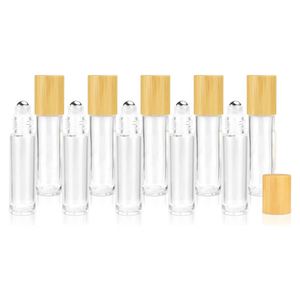 Wholesale Clear Glass <b>Perfume</b> <b>Bottles</b> 3ml/<b>5ml</b>/10ml Roll-On Stainless Steel Roller for Screen Printing Recyclable for Essential - Product Image 1