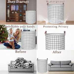 2024 Hot-Selling <b>Foldable</b> Fabric Laundry <b>Baskets</b> Household Storage Boxes Bins for Clothes Washing and Storage - Product Image 2