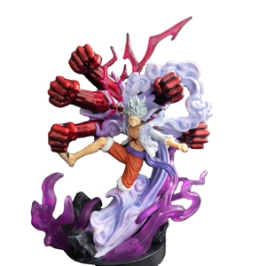 Juguete de plástico de resina de PVC de 13 pulgadas OEM figura de acción personalizada Manga figura de una pieza Luffy Anime Luffy Nika - Product Image 1