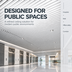 Stylish Water Drop Aluminum Baffle Ceiling Fireproof Suspended Aluminum Strip Panel For Shopping Mall And <b>Airport</b> Decoration - Product Image 2