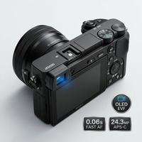 Appareil photo hybride sans miroir Sony Alpha A6000 (ILCE-6000) avec objectif 16-50 mm, kit 24,3 MP APS-C, autofocus hybride rapide, Wi-Fi, NFC, vente en gros
