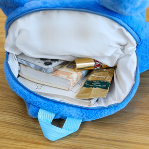 Mochila de felpa bonita para niños, nuevo diseño de puntada para niñas y niños, bolso de hombro cómodo, bolso escolar de algodón PP, regalo al por mayor - Product Image 4
