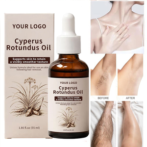Huile de Cyperus Rotundus OEM, Huile Naturelle Inhibitrice de Croissance des Poils, Sérum en Gouttes pour une Croissance Plus Lente des Poils, Élimination des Poils Indésirables du Corps et du Visage - Product Image 1