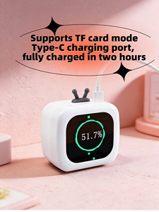 Mini Altavoz Elect-Pet <span class=keywords><strong>de</strong></span> Nueva Generación con Pantalla <span class=keywords><strong>de</strong></span> Letras, BT5.3, Reloj Despertador, Soporte <span class=keywords><strong>para</strong></span> Tarjeta TF, Audio Portátil <span class=keywords><strong>de</strong></span> Alta Calidad - Product Image 5