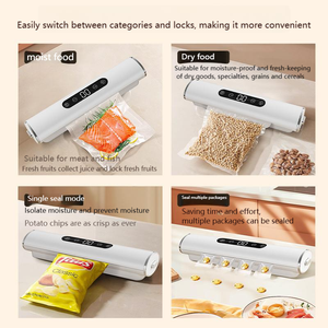 New <b>Small</b> Household Food Packaging Machine LCD Digital <b>Display</b> Vacuum Sealing Machine Big Suction Portable Kitchen Appliances - Product Image 6