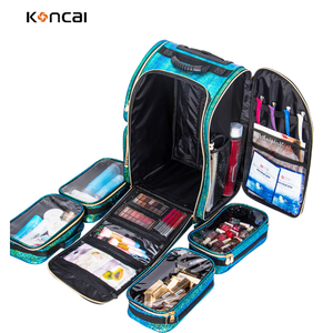 Maletín de Maquillaje con Ruedas, de Cuero PU Verde Brillante, Personalizado y Duradero, para Cosméticos y Belleza, Modelo KC-P42L de FAMA Factory - Product Image 6