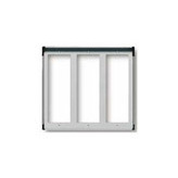 Frame For 6 3x2 Modules <b>Light</b> Grey 30.5 In Length 5.4 In Height Door <b>Window</b> Frames - Product Image 1