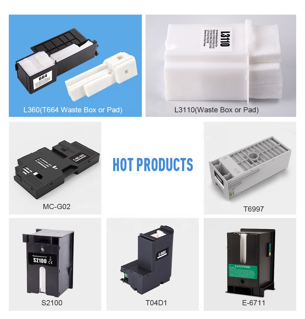 Lot De 2 Tapons Absorbeurs De Réservoir D'encre Copatibles Avec EcoTank ET-2710 ET-2711 ET